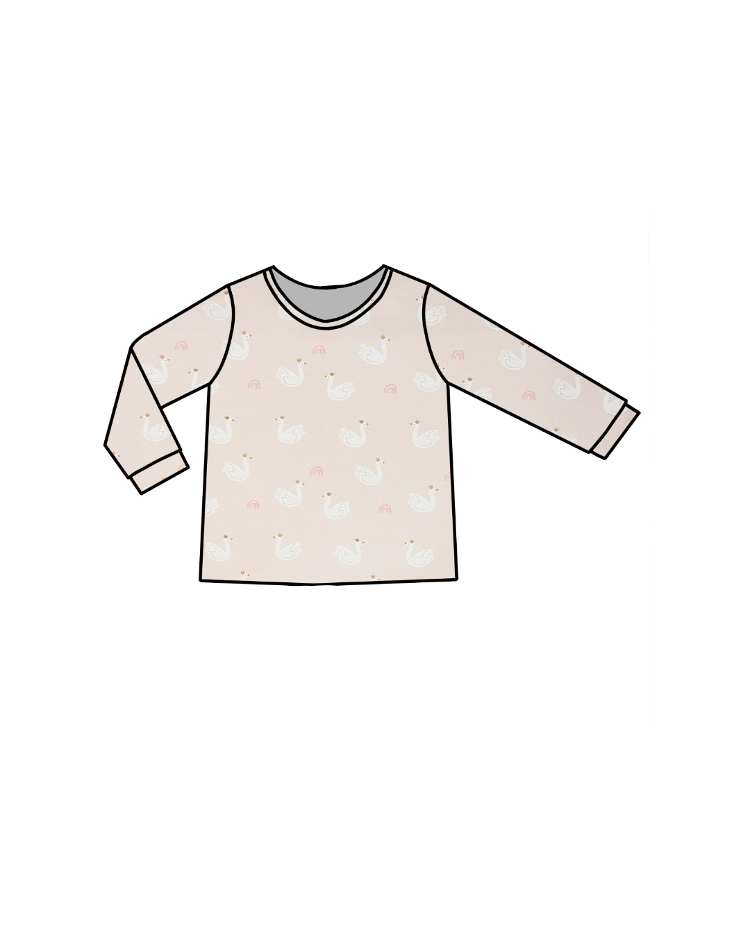 Pink Princess Swan Print