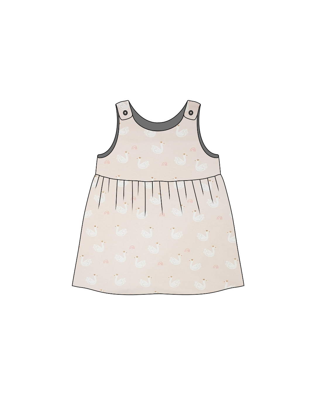 Pink Princess Swan Print