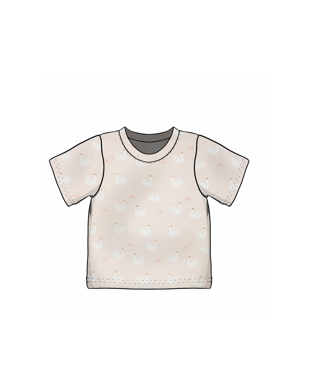 Pink Princess Swan Print