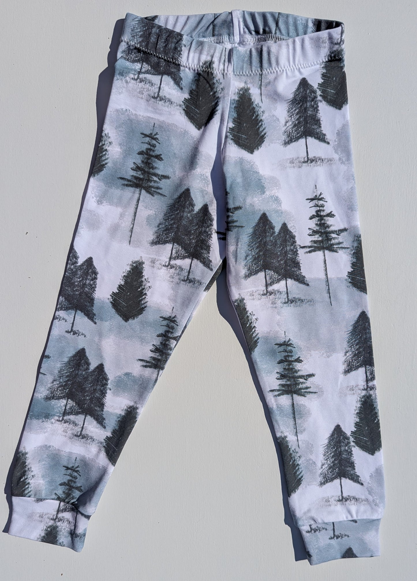 Winter forest print leggings